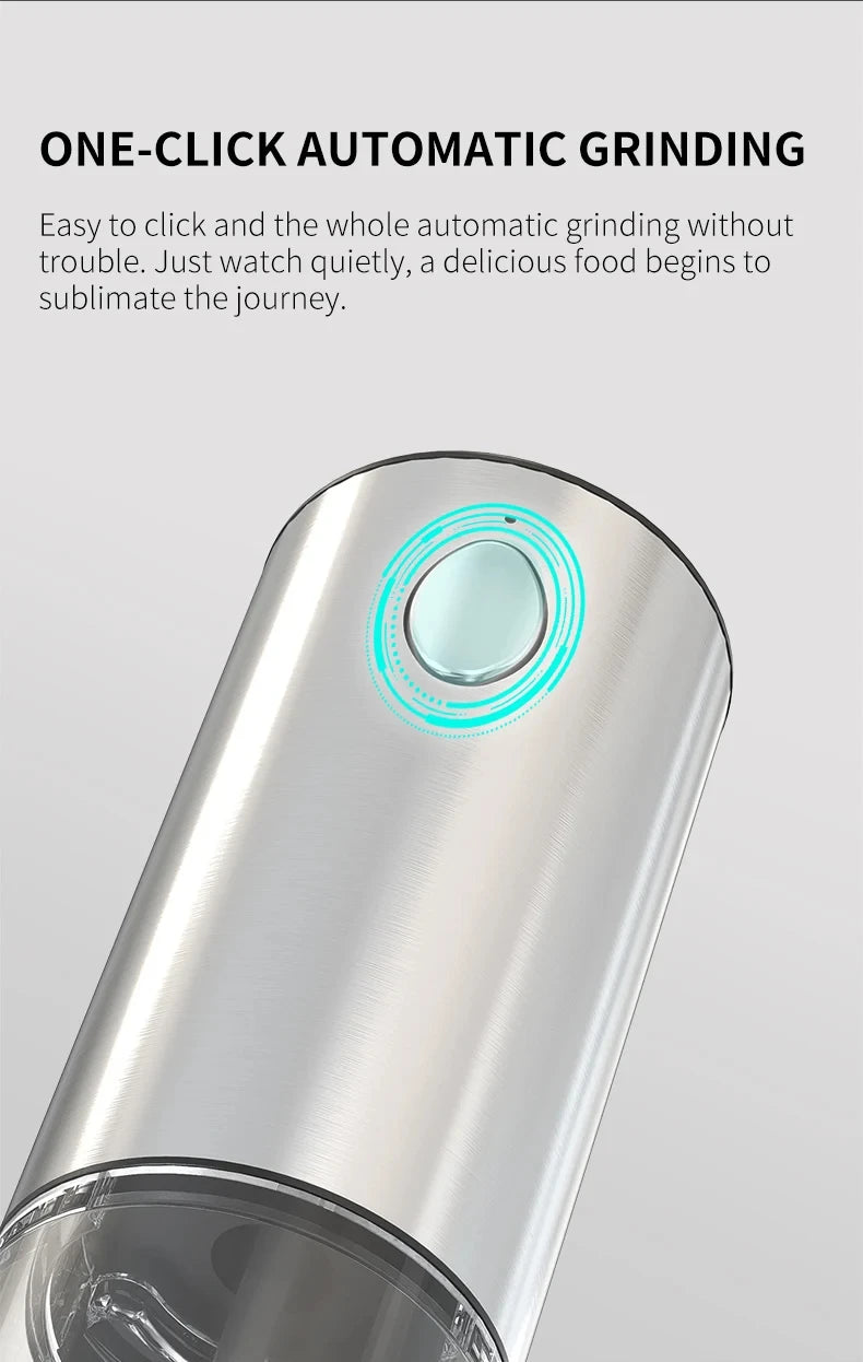 Electric Rechargeable Salt And Pepper Grinder