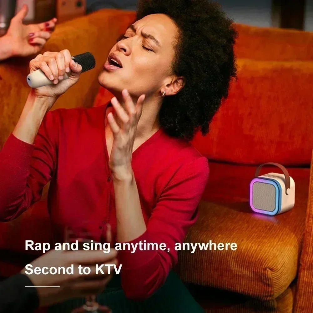 K12 Portable Bluetooth Karaoke Speaker with Dual Mics