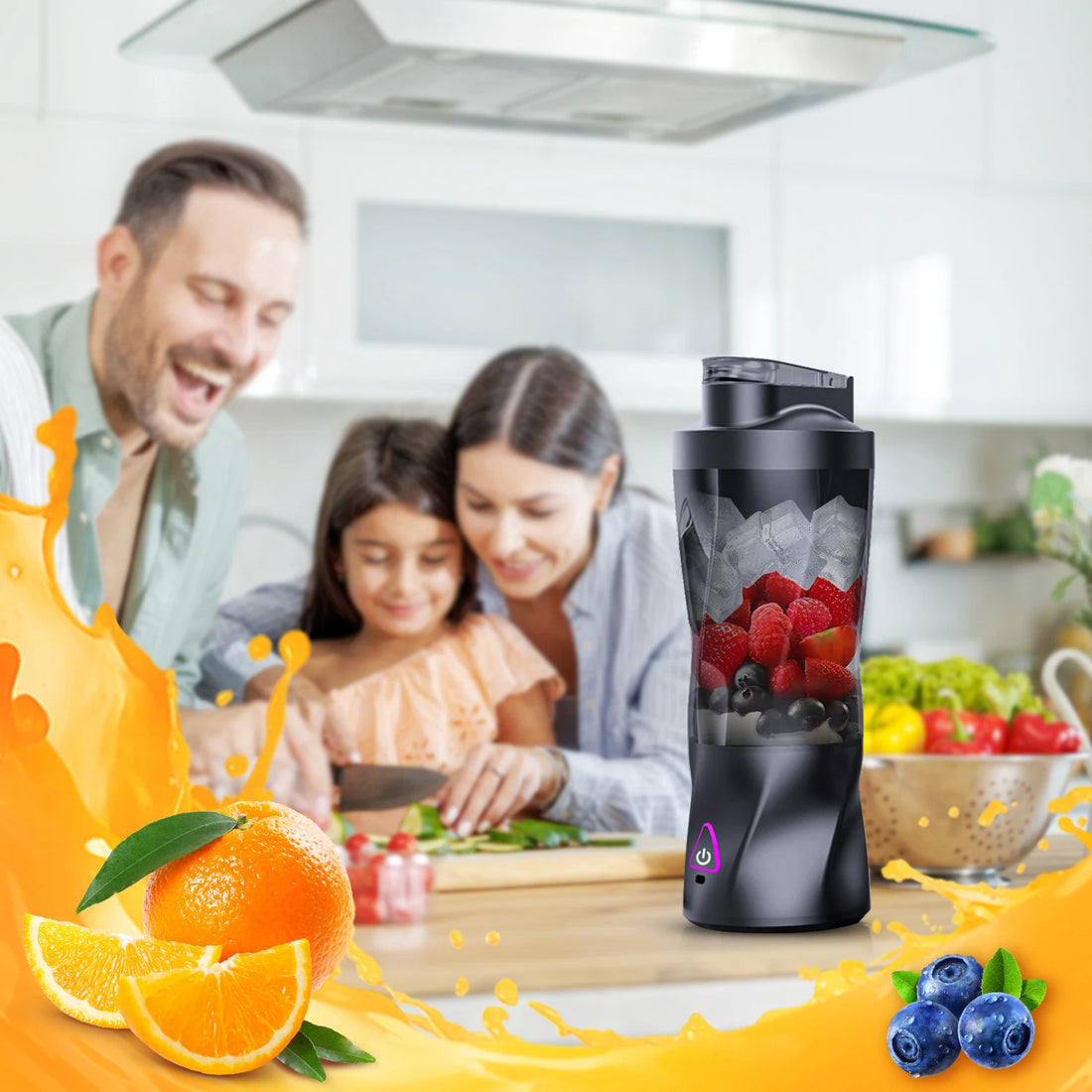 Portable USB Rechargeable Juicer Blender – 700ML