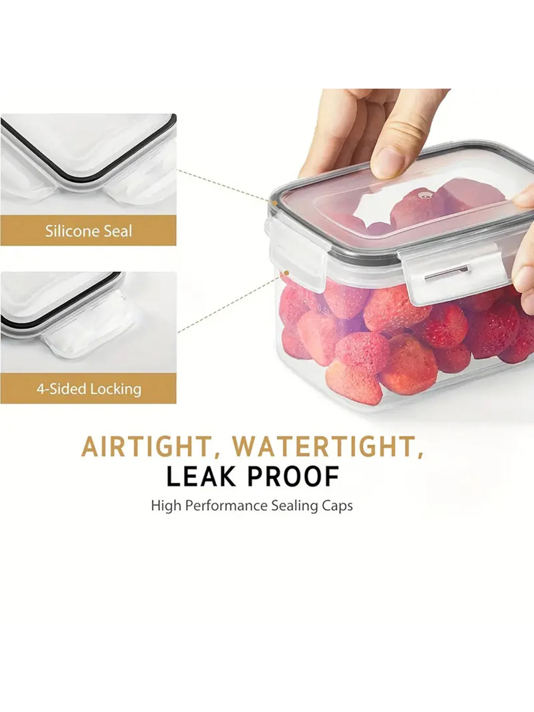 24-Piece Airtight Food Storage Container Set with Lids & Labels
