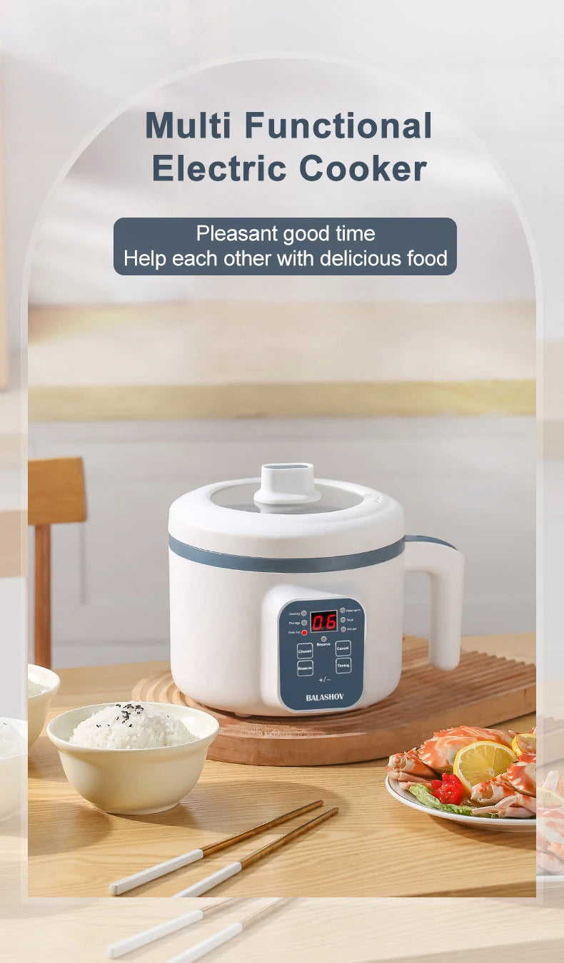 Mini Electric Rice Cooker & Multifunction Hotpot