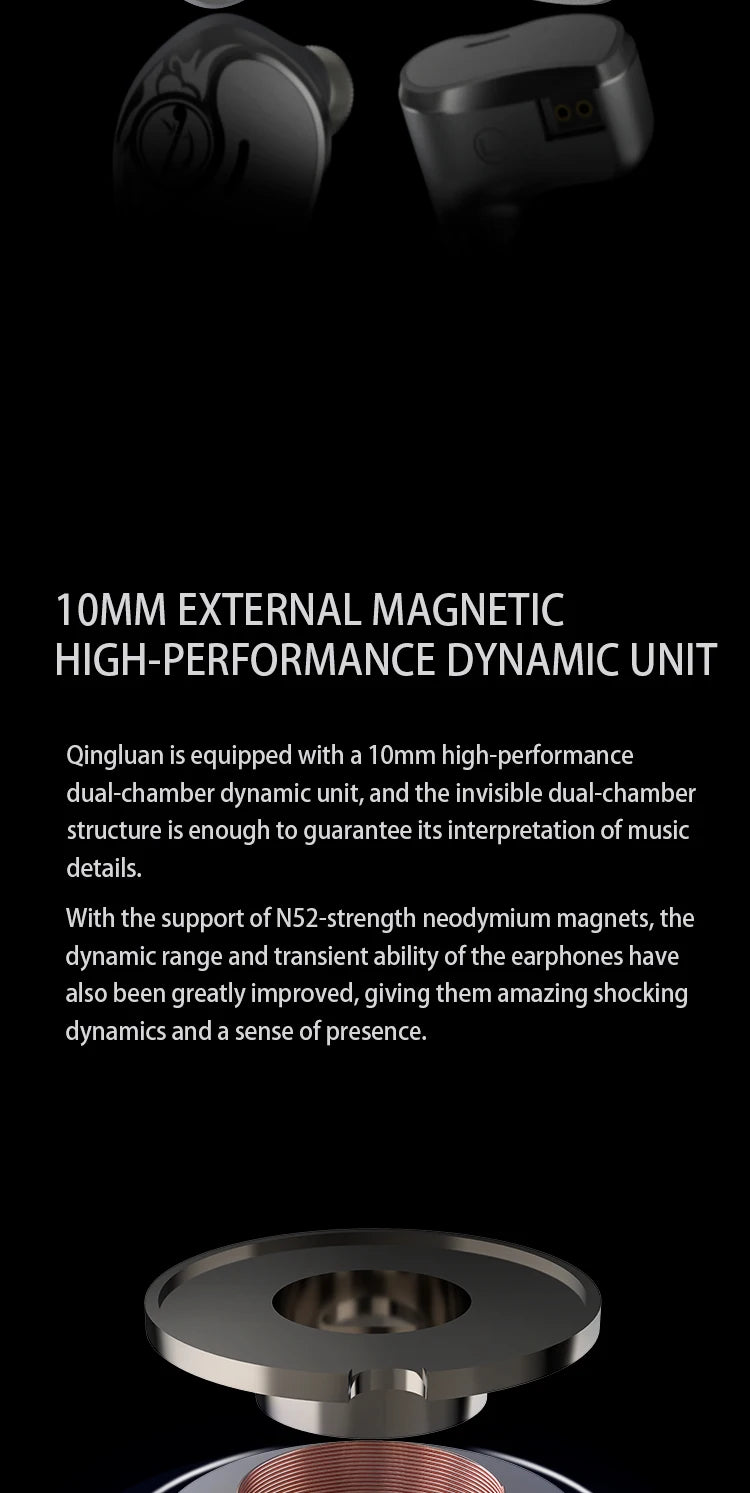 Zhulinniao Qingluan Z4 In-Ear Metal Headphones HiFi Sound Noise Cancelling for Music & Gaming Student And Office Use