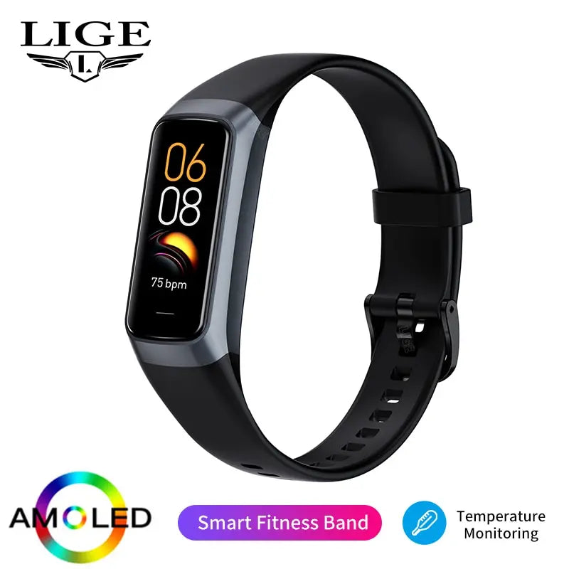 LIGE AMOLED Smart Watch for Men & Women