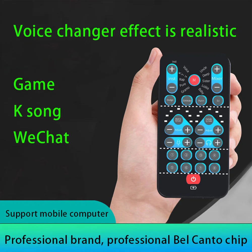 M10 Portable Voice Changer with Karaoke Function