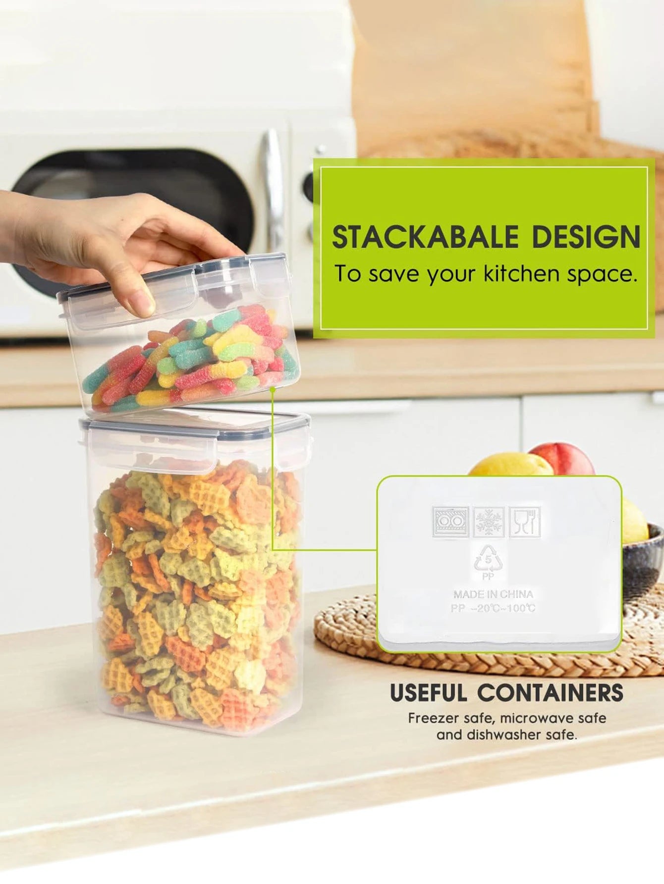 24-Piece Airtight Food Storage Container Set with Lids & Labels