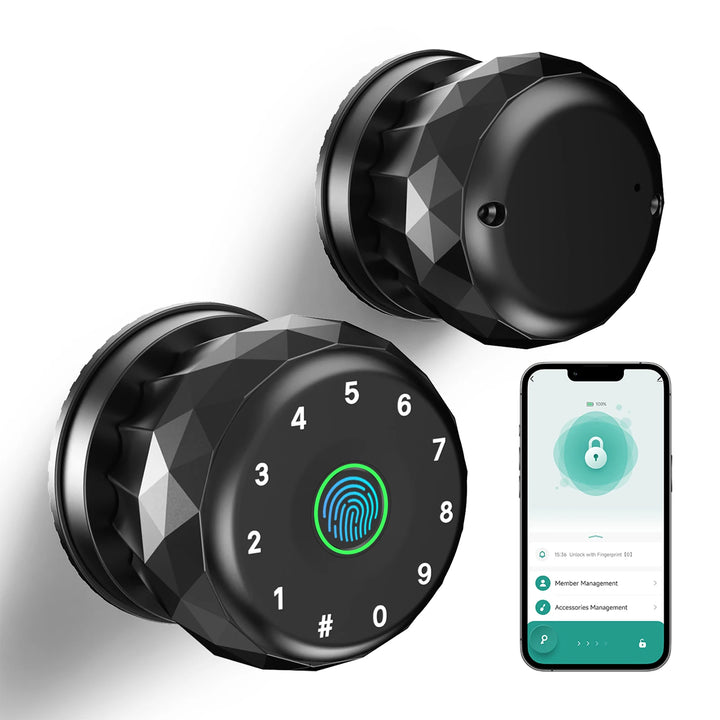 Viladepot Smart Lock Fingerprint Door Lock TYPE-C Interface App Control Passcode Unlock Electronic Touchscreen Keypad Indoor