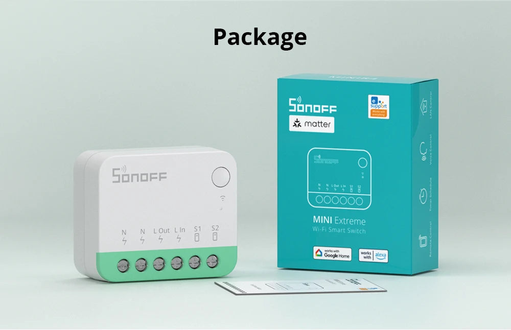 Sonoff Mini R4 Matter WiFi Smart Light Switch