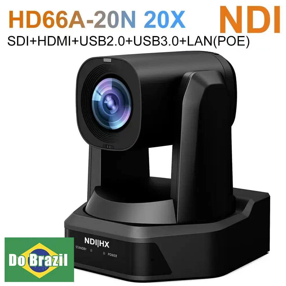 Runpu 1080P/60fps NDI Conference PTZ Video Camera 12/20/30x Zoom Ai Auto Tracking PTZ SDI Camera HDMI USB Outputs Support POE
