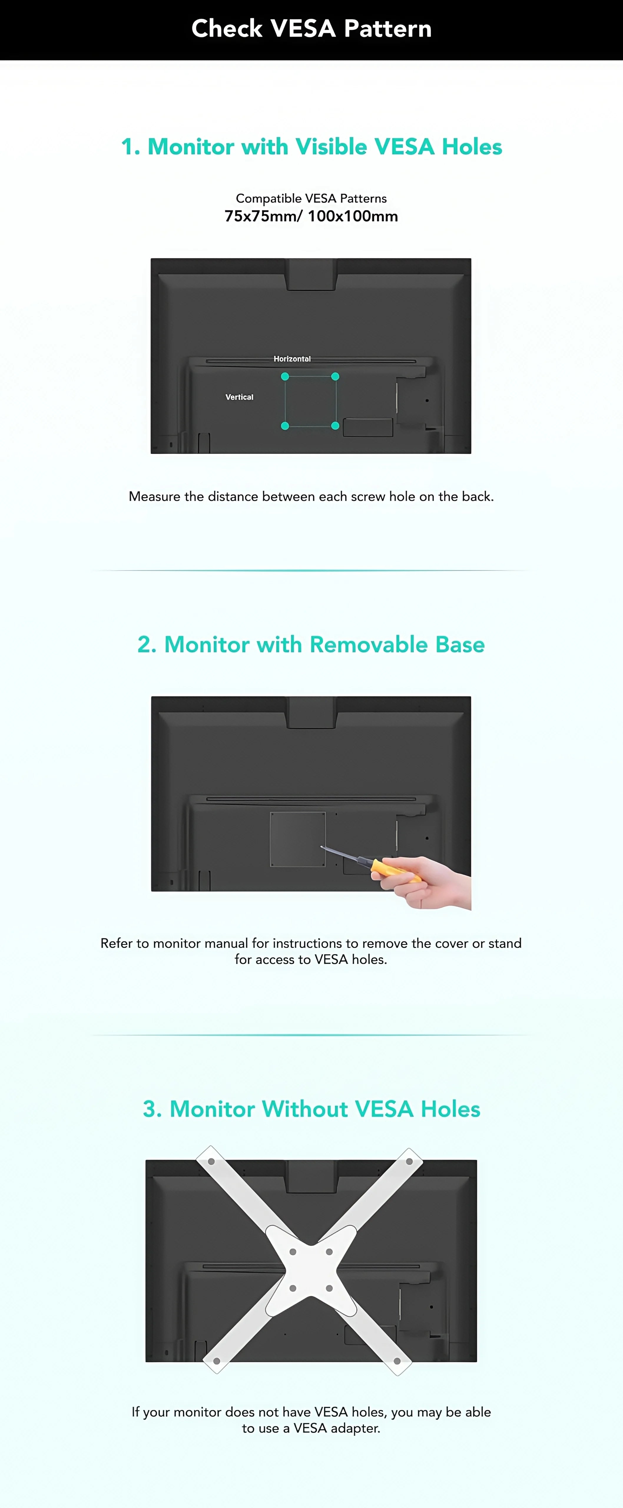 Nearhub 13-32 Inch Dual Arm Monitor Stand Desk Computer With C-Clamp & Grommet Mount,Effortless Installation Dual Monitor Mount