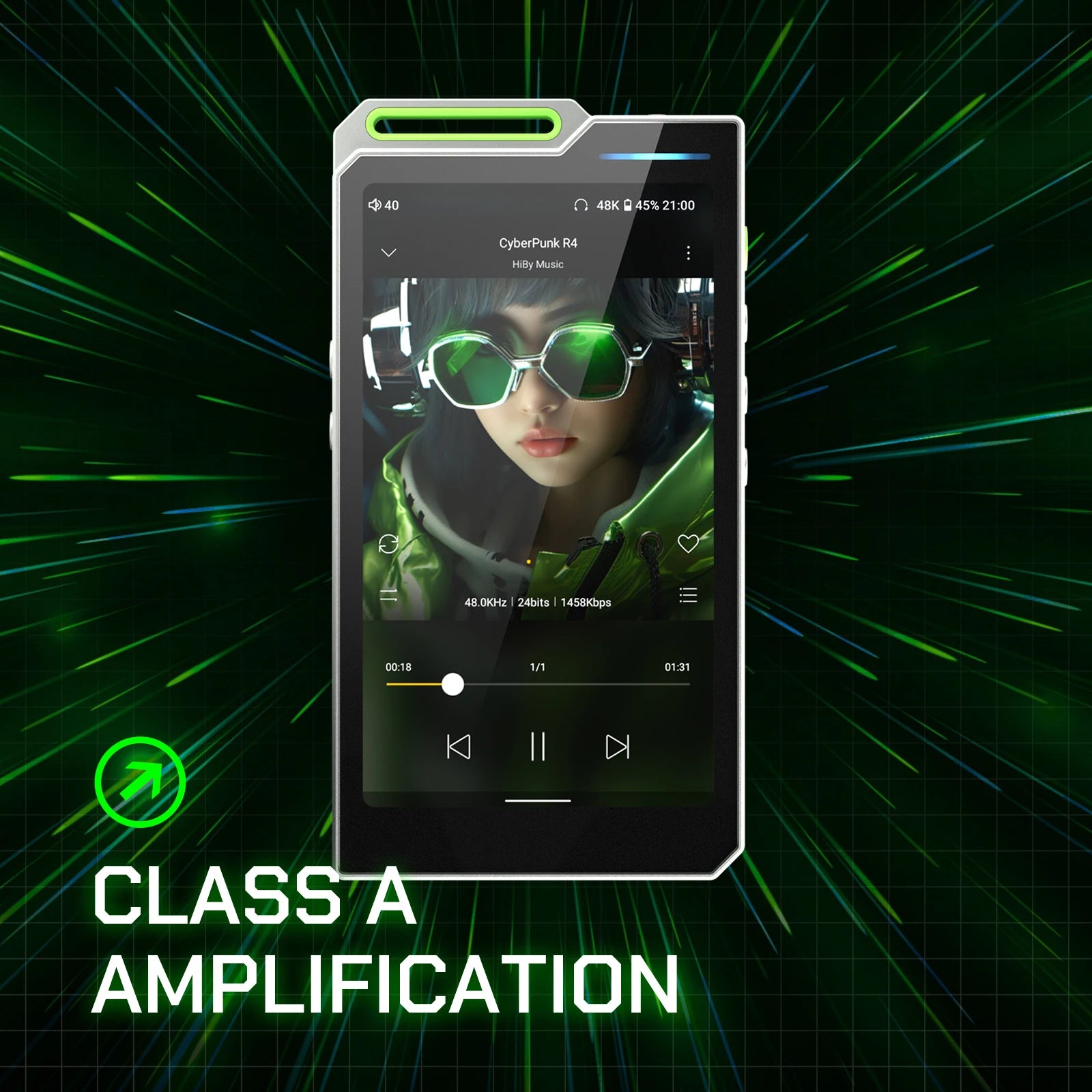 HiBy R4 HiFi Android 12 Music Player with ES9018Q2M DAC