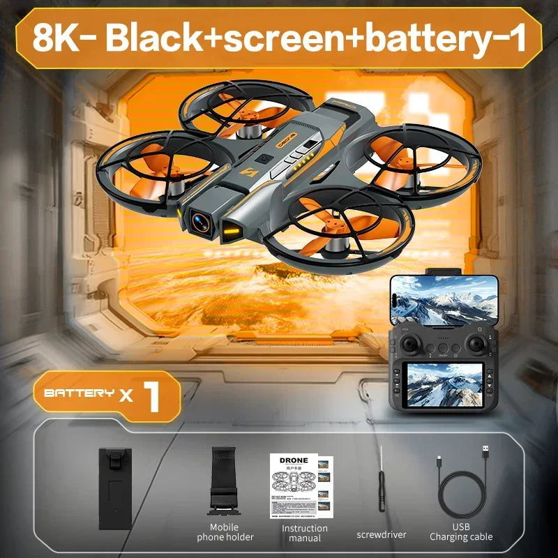 For Xiaomi New A21 Pro Mini Drone 4K Professional 8K HD Camera with Screen RC Dron Brushless Motor Obstacle Avoidance Quadcopter
