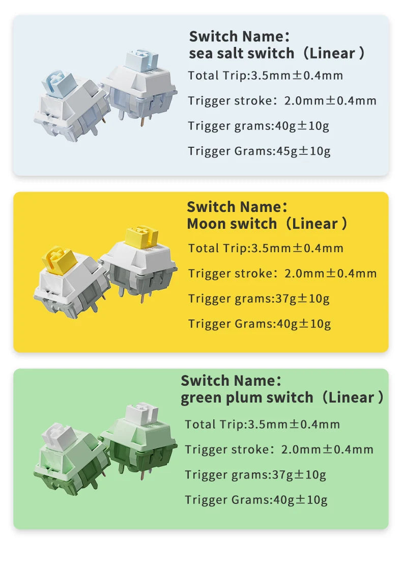 AJAZZ AK820 / AK820Pro Gaming Mechanical Keyboard 75% 82 Keys Wired Single Mode/Bluetooth Wireless Gamer Keyboard for Laptop PC