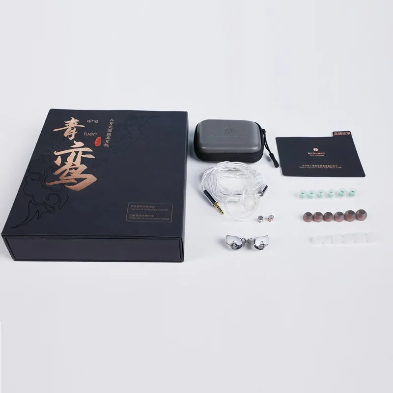 Zhulinniao Qingluan Z4 In-Ear Metal Headphones HiFi Sound Noise Cancelling for Music & Gaming Student And Office Use