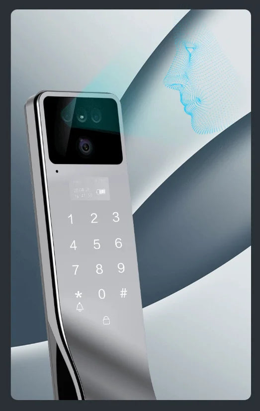 Tuya App Smart Lock Household Anti-theft Door Fingerprint Lock With Camera Password Lock Large Door Lock