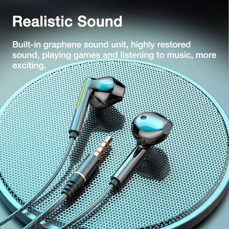EARDECO Wired In-Ear Headphones with Mic