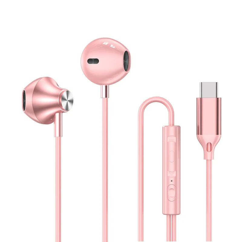 HiFi Wired Earphones USB-C/3.5mm for Samsung Galaxy