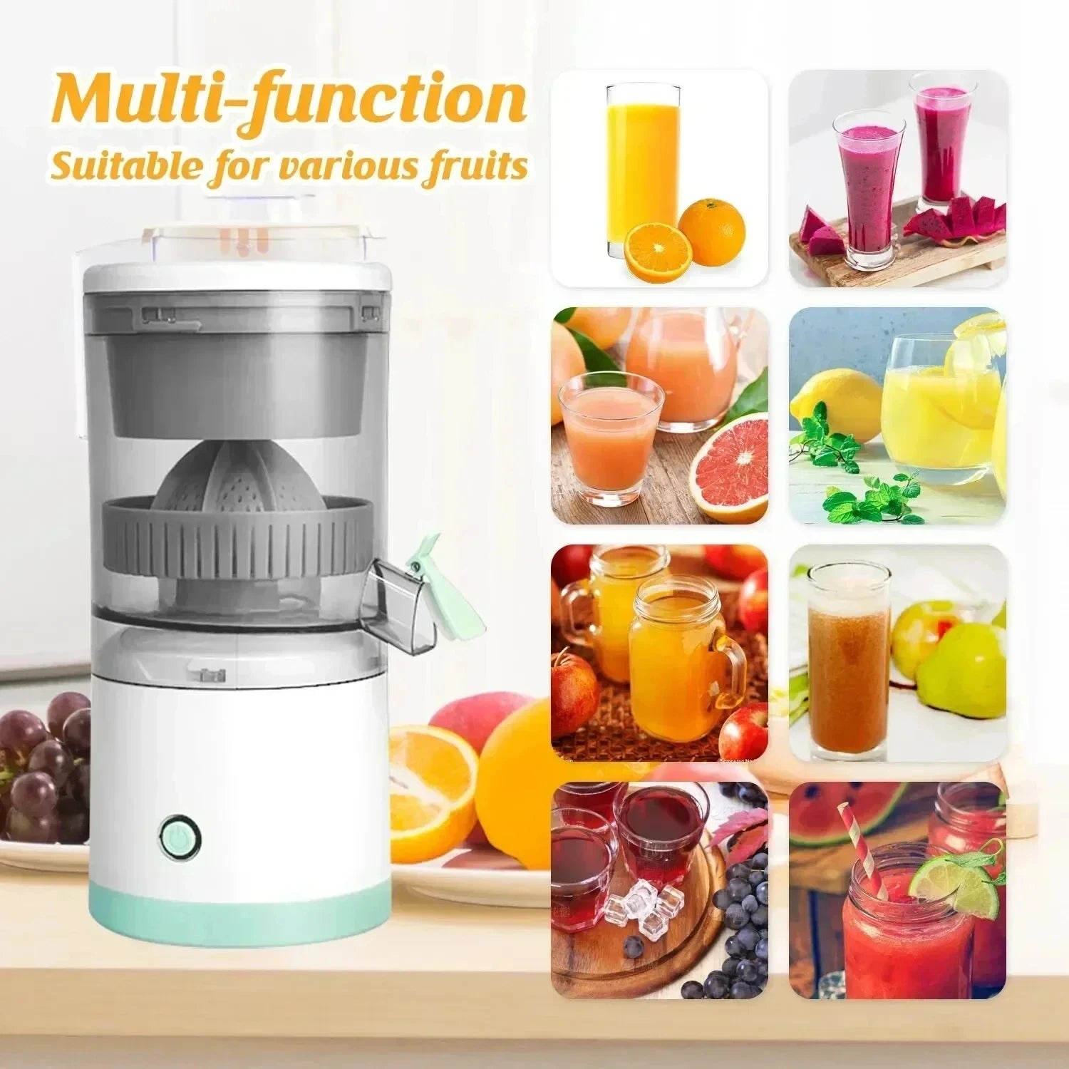 USB Rechargeable Electric Citrus Juicer Cup
