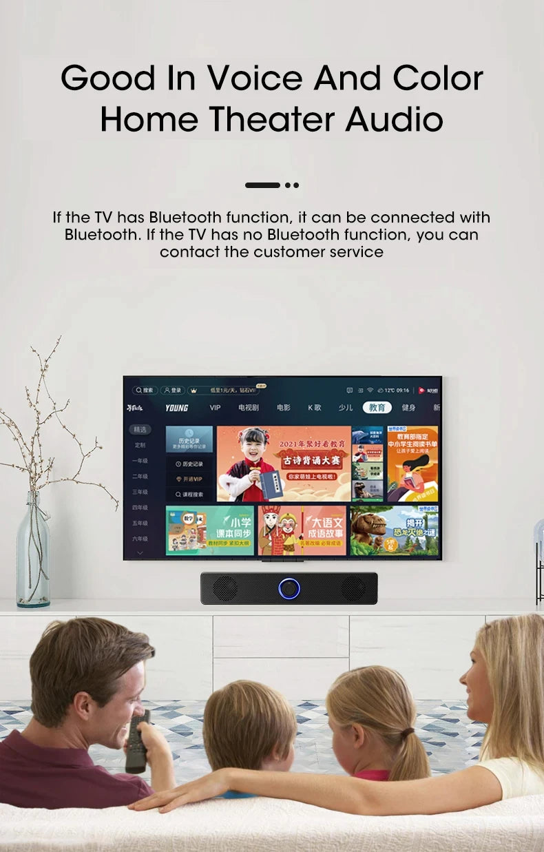 PC Soundbar Bluetooth & Wired USB Speaker