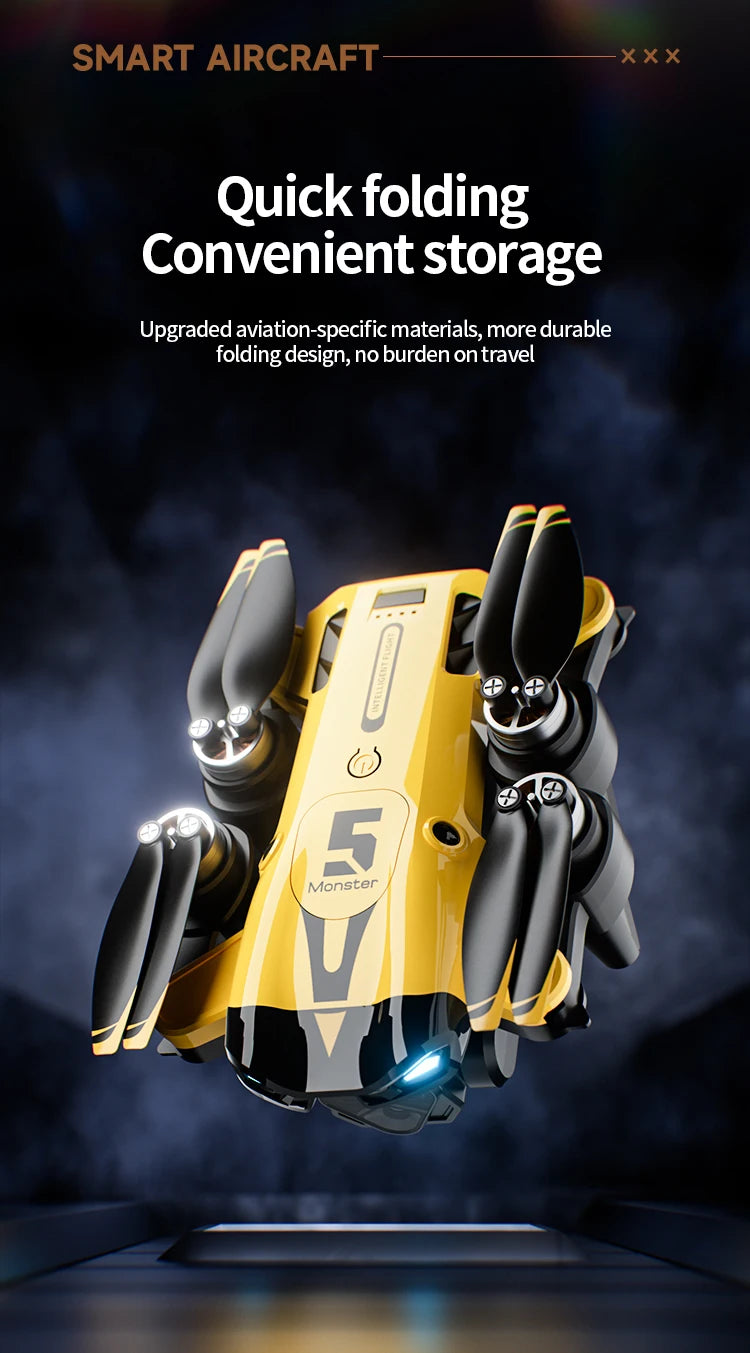 M5 Professional 8K GPS Drone with Triple Camera & Obstacle Avoidance