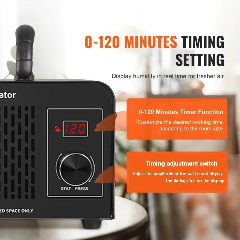 12g Ozone Generator Air Purifier for Home & Car