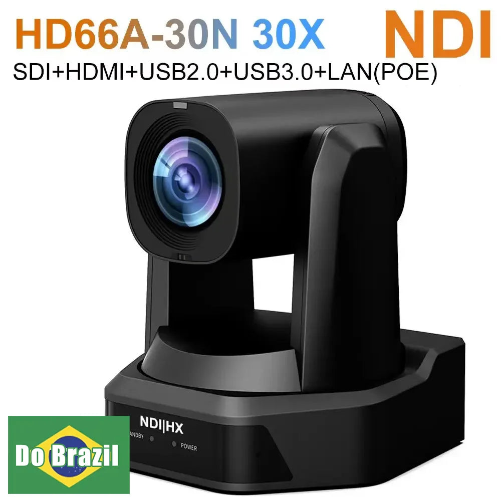 Runpu 1080P/60fps NDI Conference PTZ Video Camera 12/20/30x Zoom Ai Auto Tracking PTZ SDI Camera HDMI USB Outputs Support POE