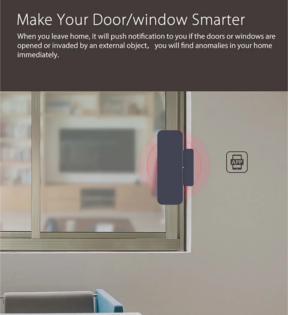 Tuya Zigbee/WiFi Door & Window Entry Sensor