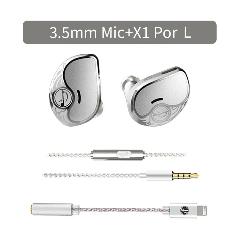 Zhulinniao Qingluan Z4 In-Ear Metal Headphones HiFi Sound Noise Cancelling for Music & Gaming Student And Office Use