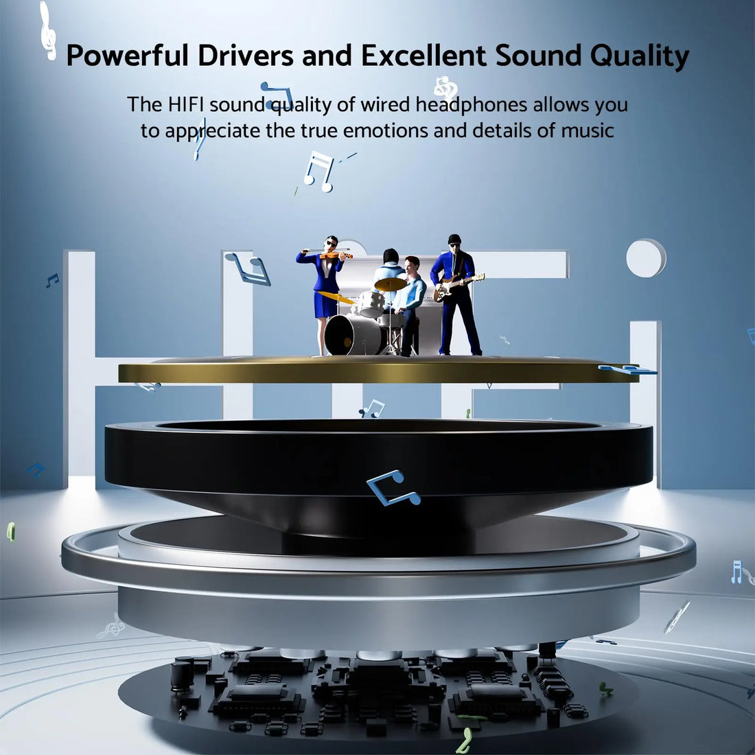 HiFi Wired Earphones USB-C/3.5mm for Samsung Galaxy