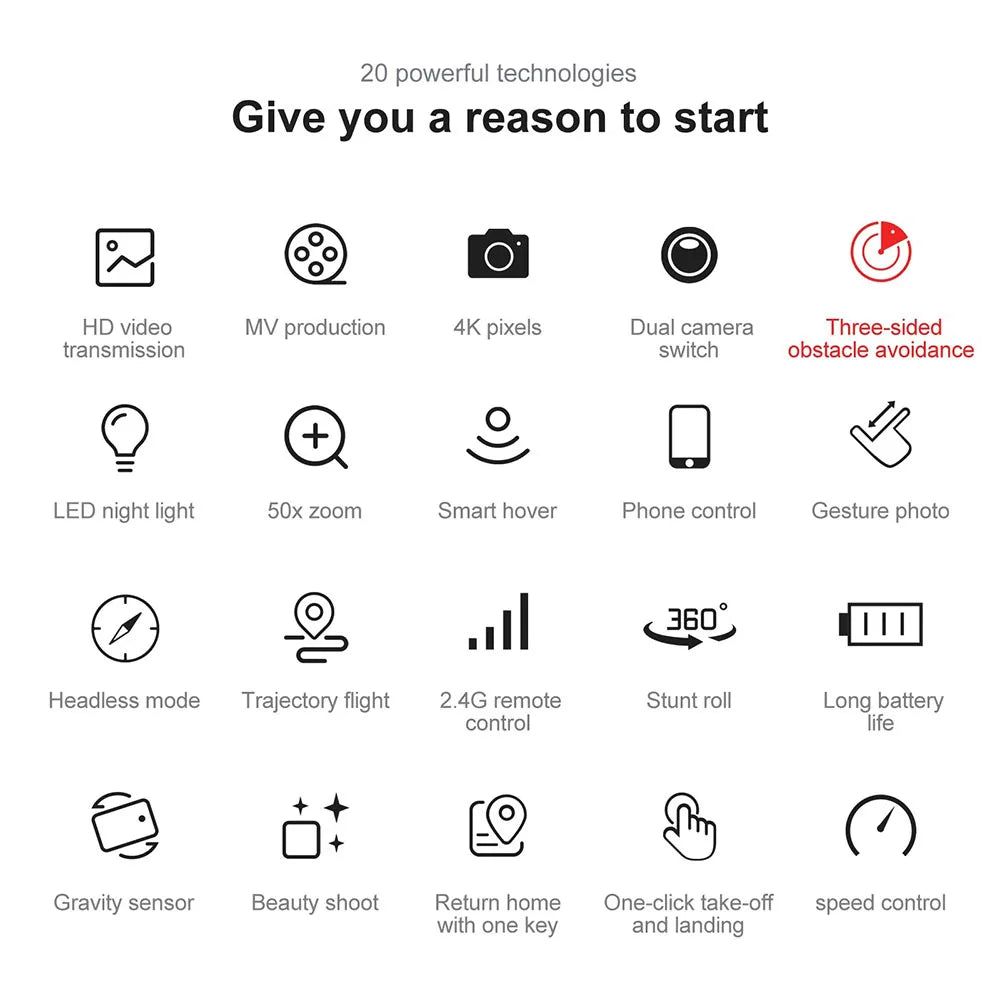 ZHENDUO E99 Pro Mini Drone with Dual HD Camera