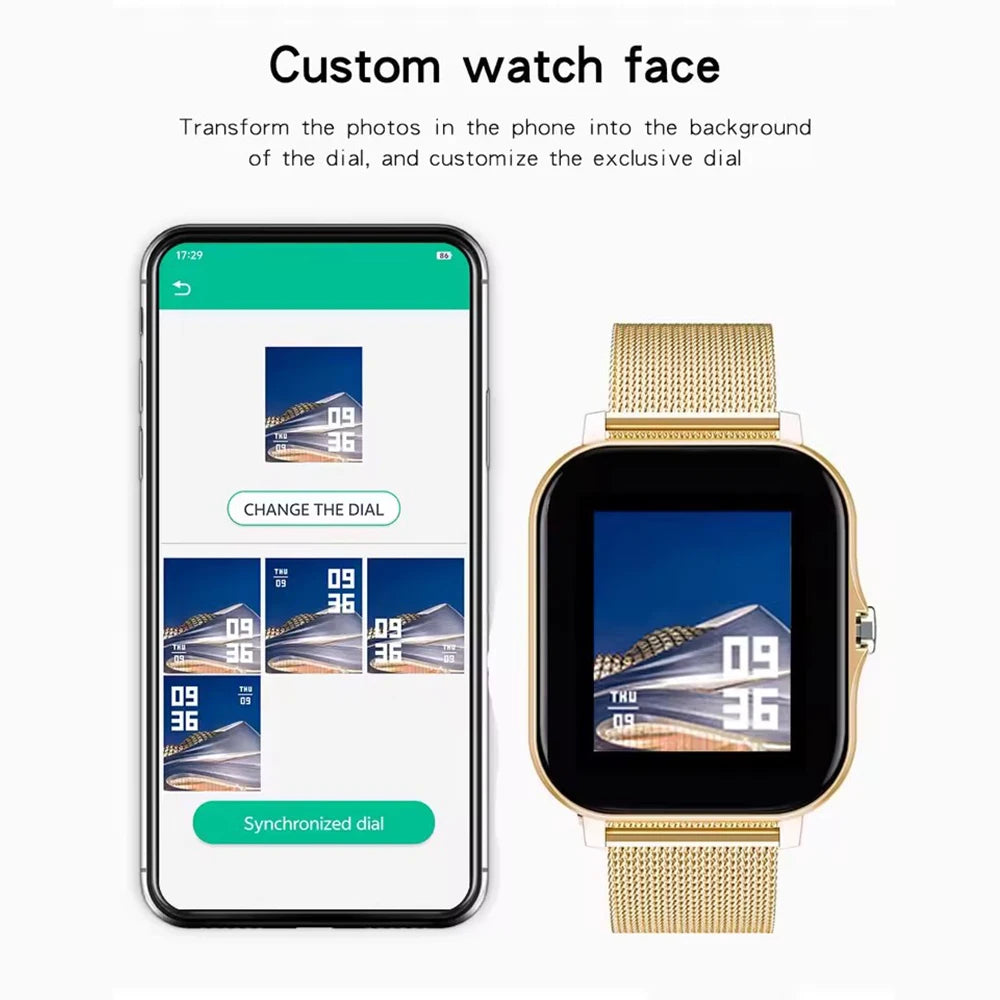 1.44" Bluetooth Smart Watch for Android & iOS
