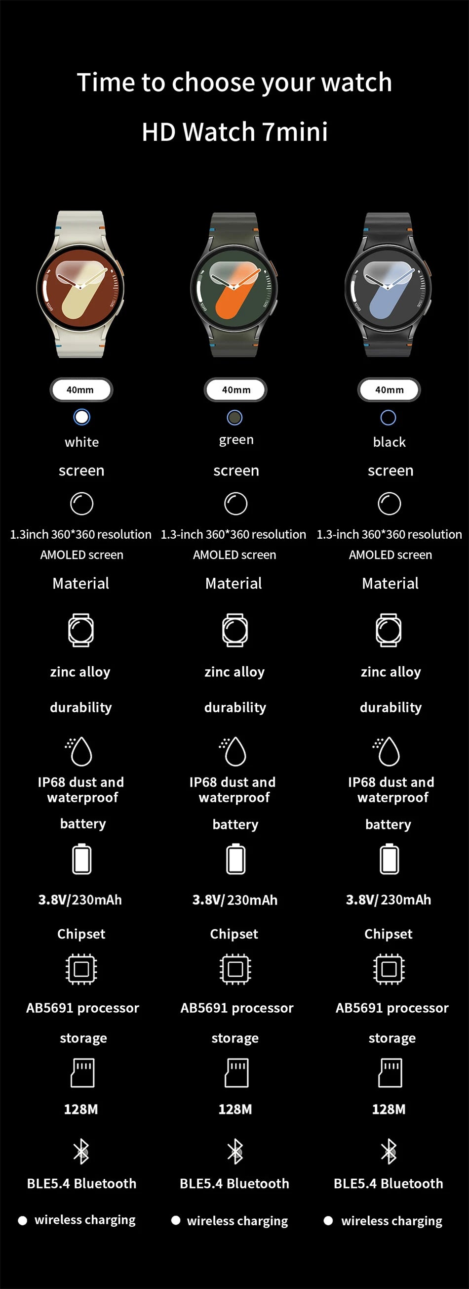 Galaxy Watch 7 Smartwatch with AMOLED Display