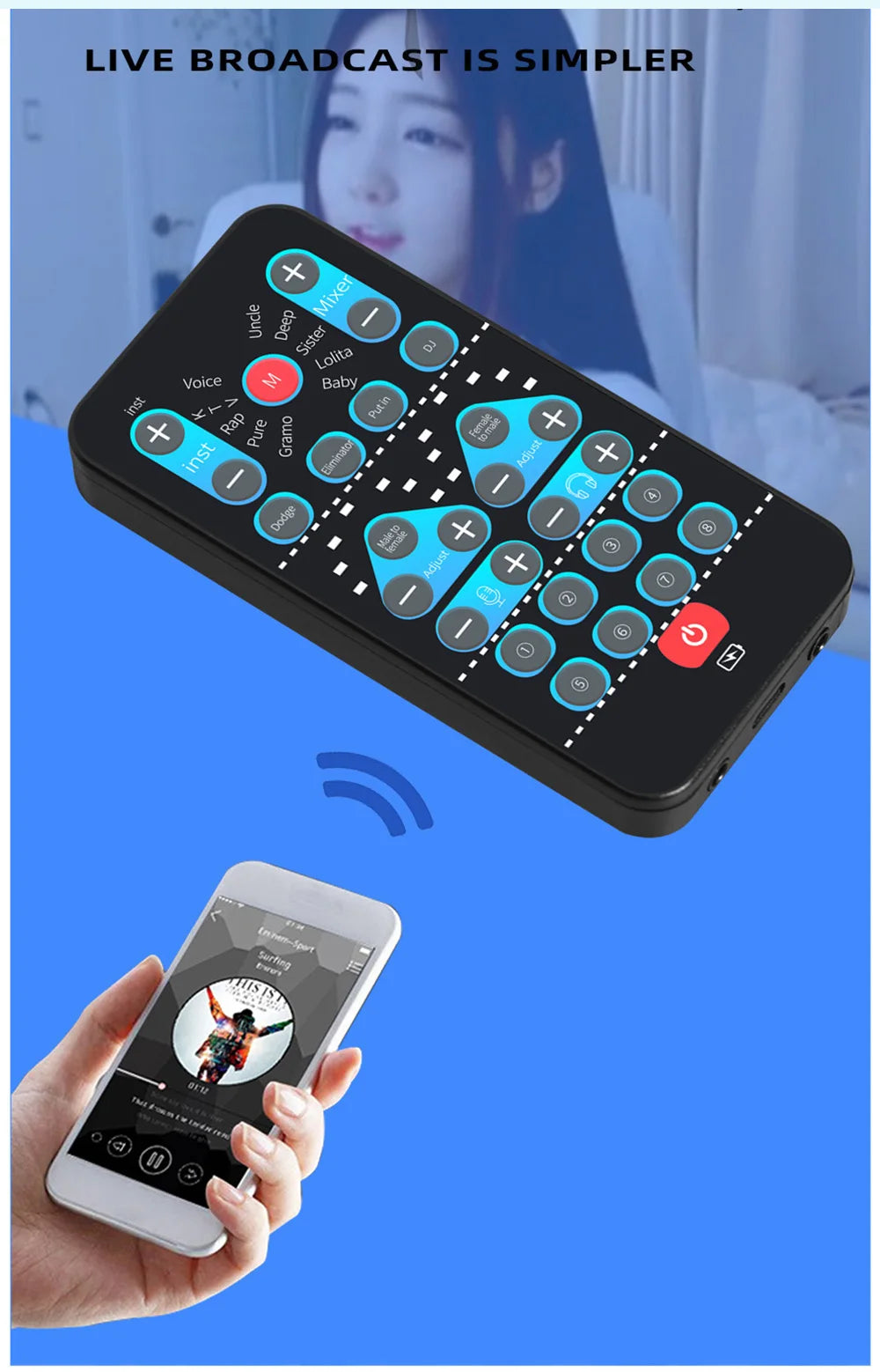 M10 Portable Voice Changer with Karaoke Function