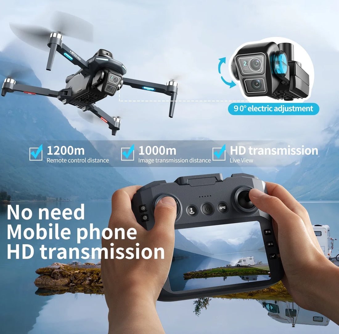 Xiaomi XT606 MAX GPS Drone 4k Professional 8K HD Camera FPV Wish Screen Drone 360° Obstacle Avoidance Quadcopter Toys Dron