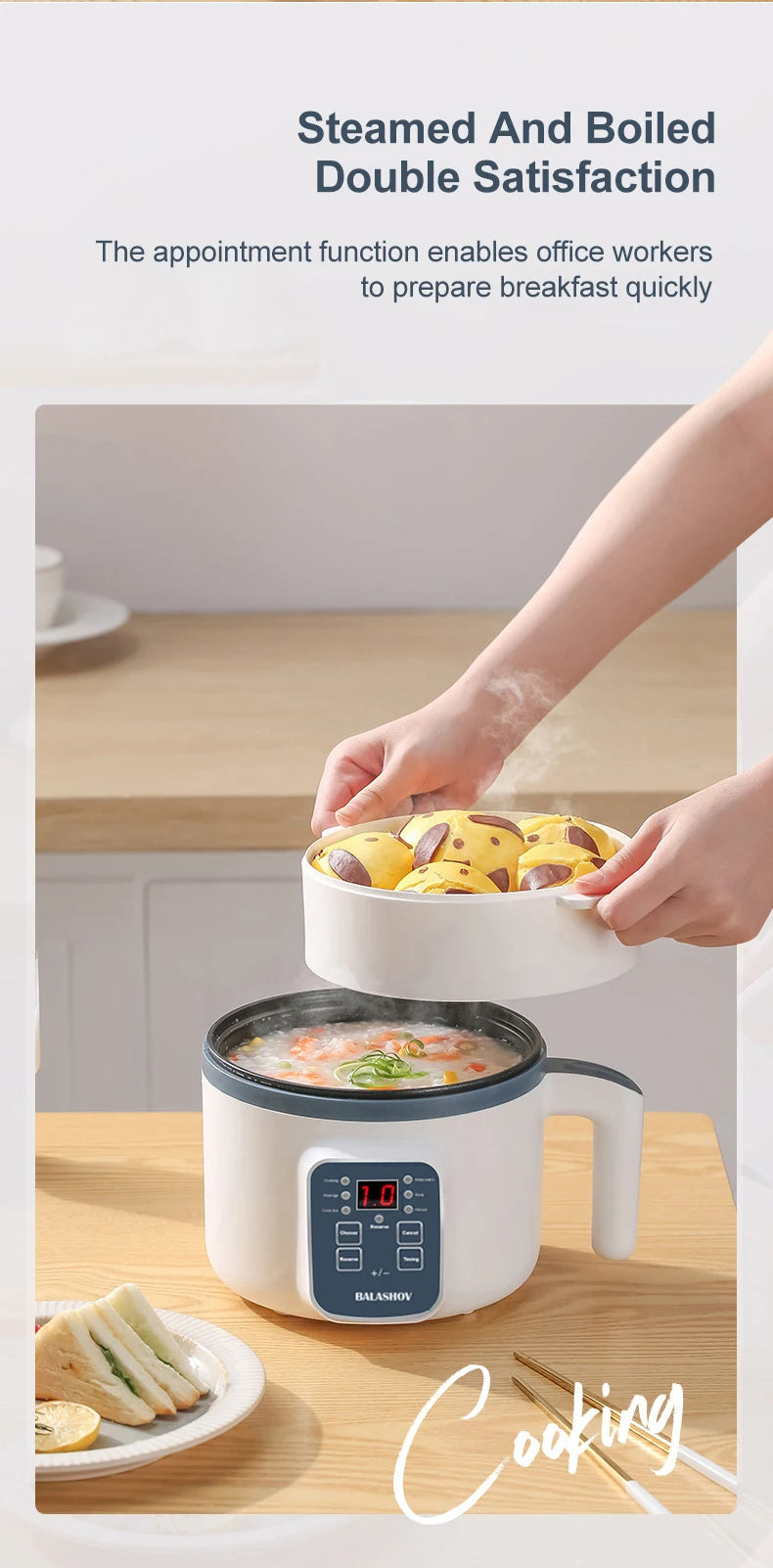 Mini Electric Rice Cooker & Multifunction Hotpot
