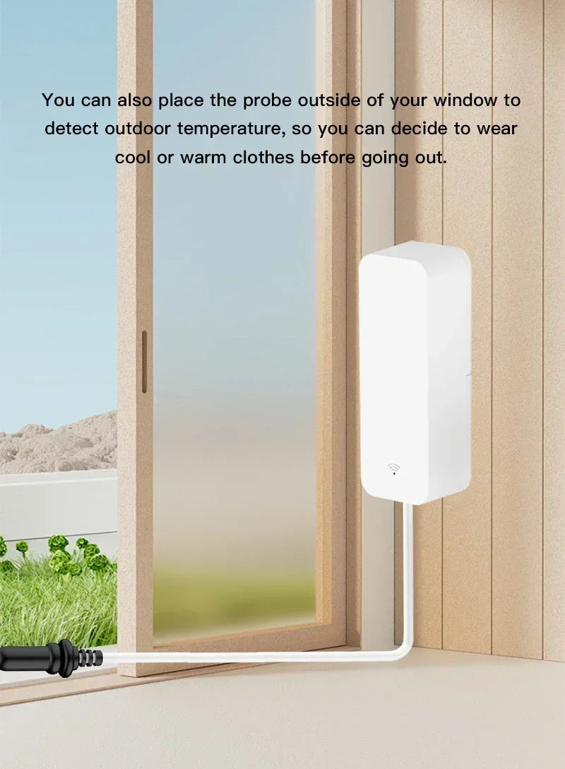 Tuya WiFi Temperature & Humidity Sensor with Probe