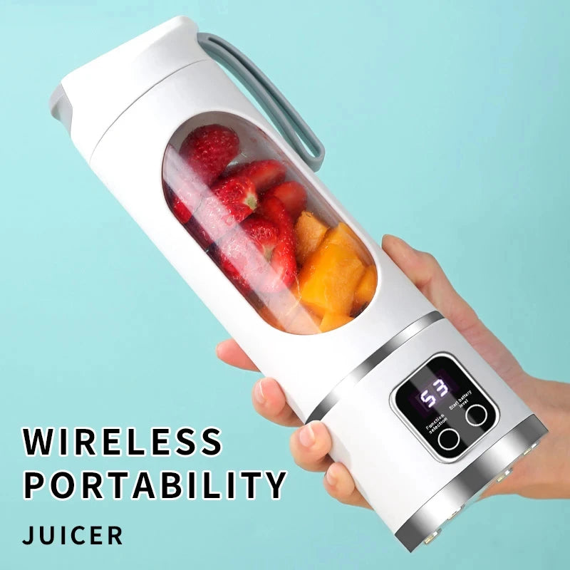 2025 Mini Electric Juicer – 450ML with Digital Display