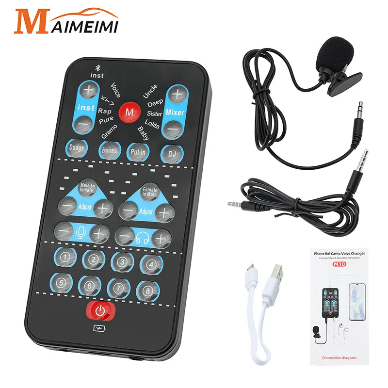 M10 Portable Voice Changer with Karaoke Function