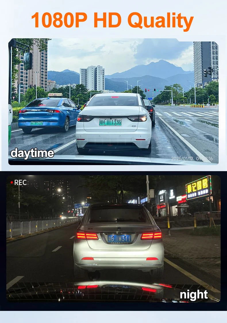 4Lens 360° Dash cam Voice 1080P Video Recorder Car DVR Recording camera Front left right Rear View Auto 4ch dashcam 24H Parking