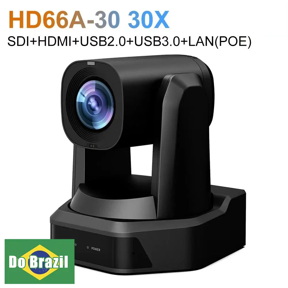 Runpu 1080P/60fps NDI Conference PTZ Video Camera 12/20/30x Zoom Ai Auto Tracking PTZ SDI Camera HDMI USB Outputs Support POE