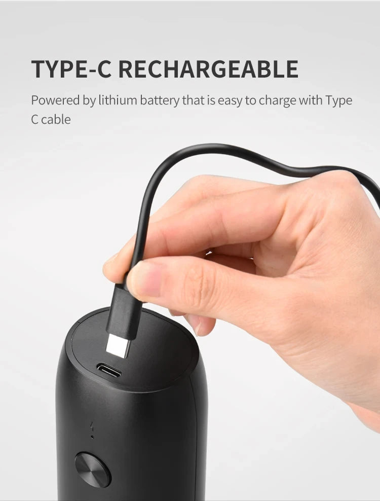 Rechargeable Salt & Pepper Grinder Set with USB Base