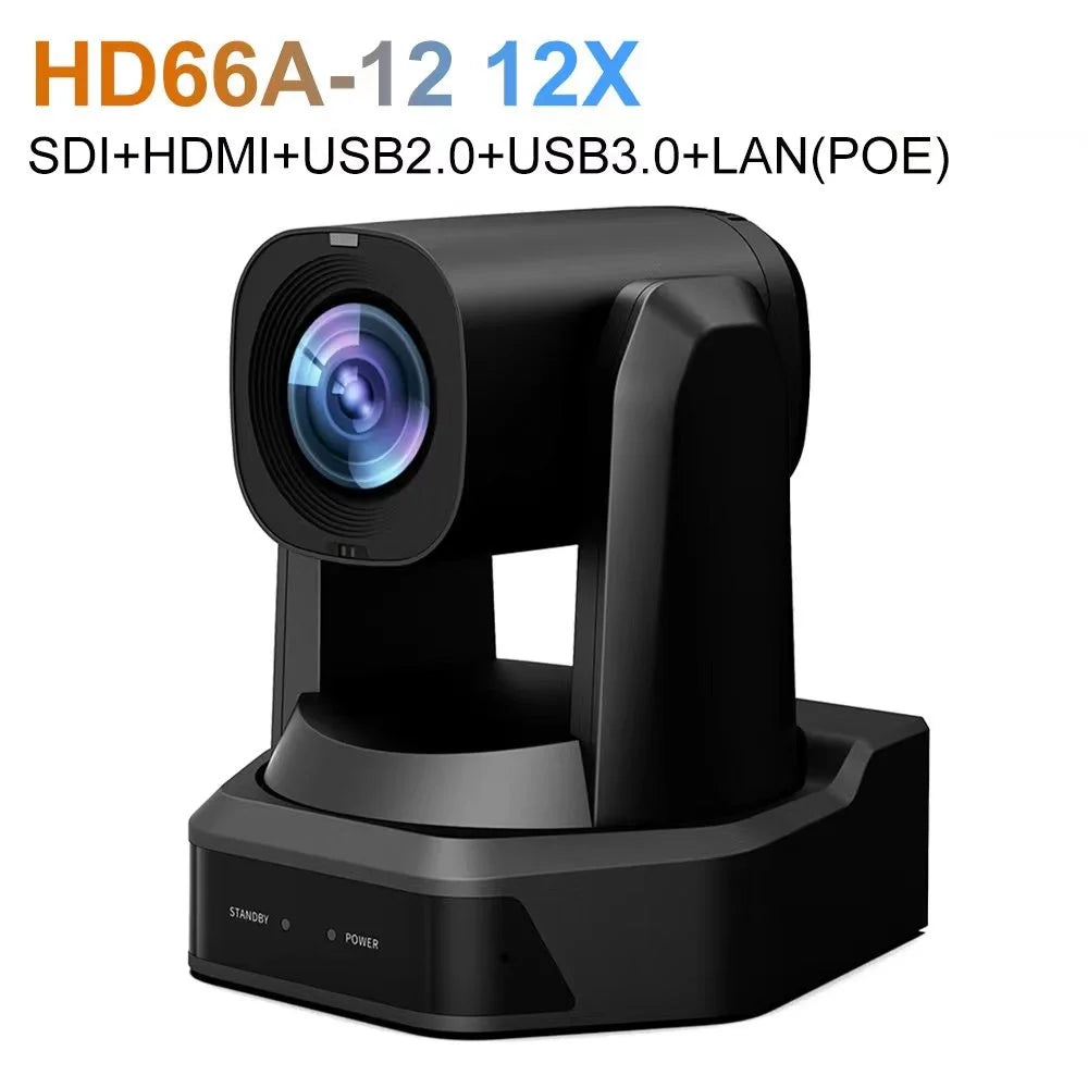 Runpu 1080P/60fps NDI Conference PTZ Video Camera 12/20/30x Zoom Ai Auto Tracking PTZ SDI Camera HDMI USB Outputs Support POE