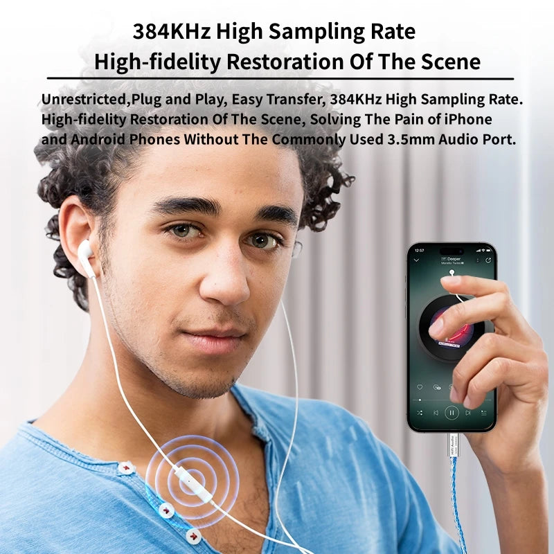 CX31993 HiFi USB DAC Type-C to 3.5mm Audio Adapter
