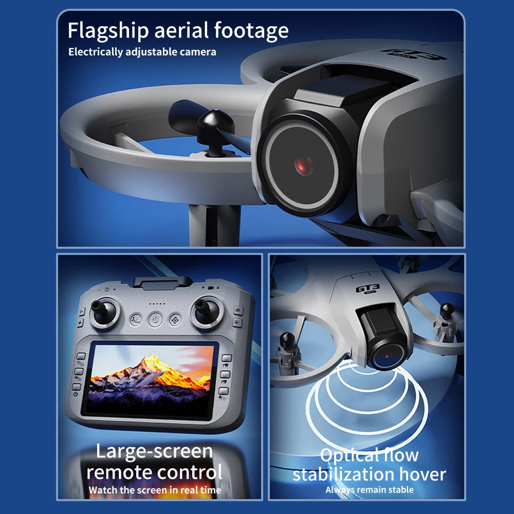GT3 GPS 8K Drone with Dual Cameras & Obstacle Avoidance