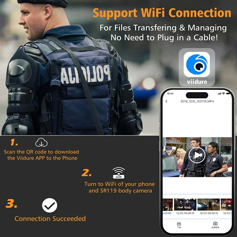 1080P HD WiFi Law Enforcement Mini Camera