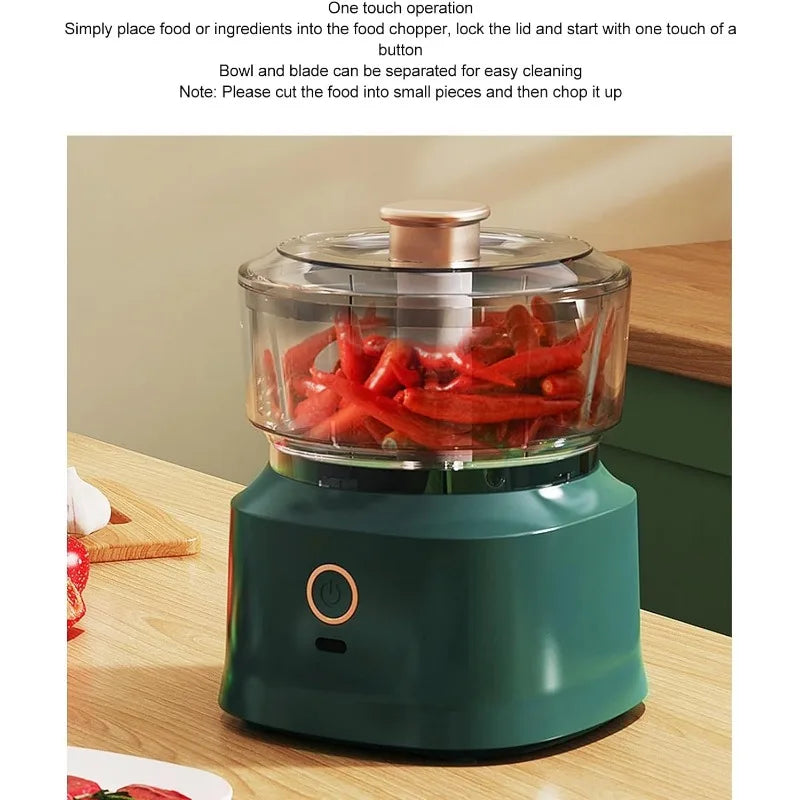 Mini Baby Food Processor – 350ML Wireless Cooking Machine
