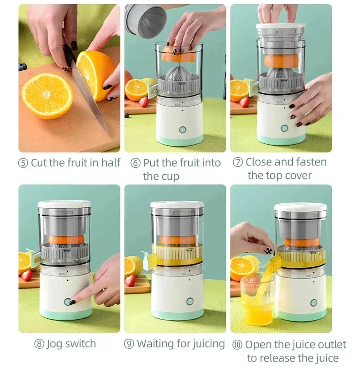 USB Rechargeable Electric Citrus Juicer Cup