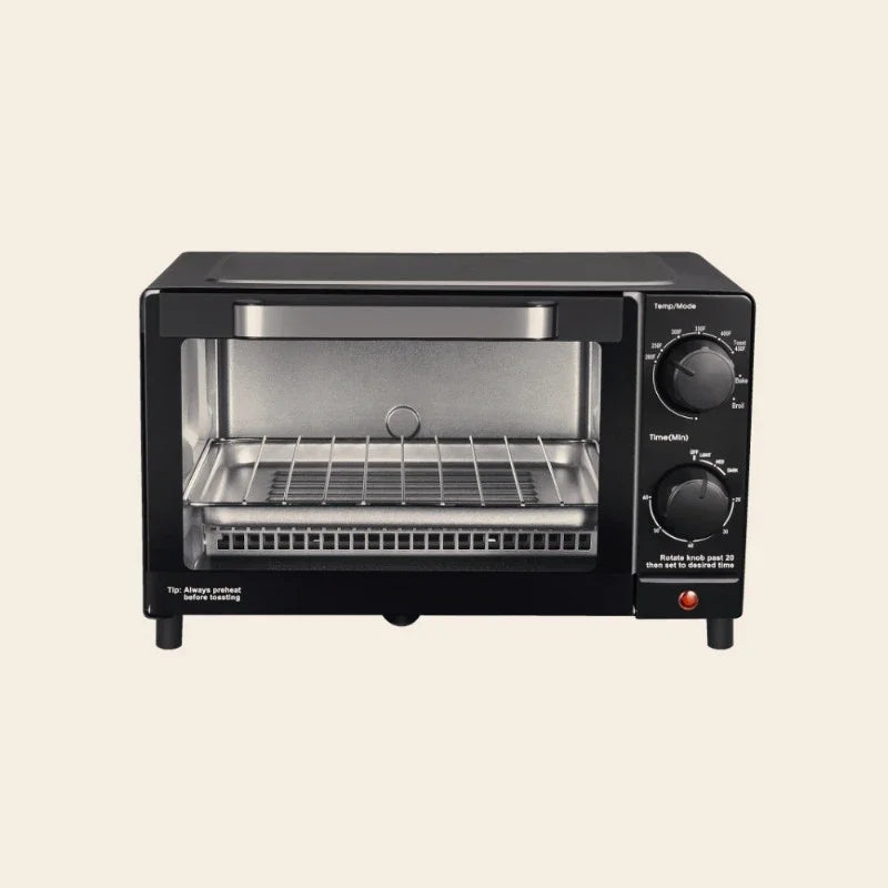 4 slice electric oven with 3 settings including grill and baking tray, kitchen baking cooking