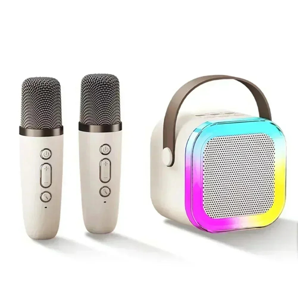 K12 Portable Bluetooth Karaoke Speaker with Dual Mics