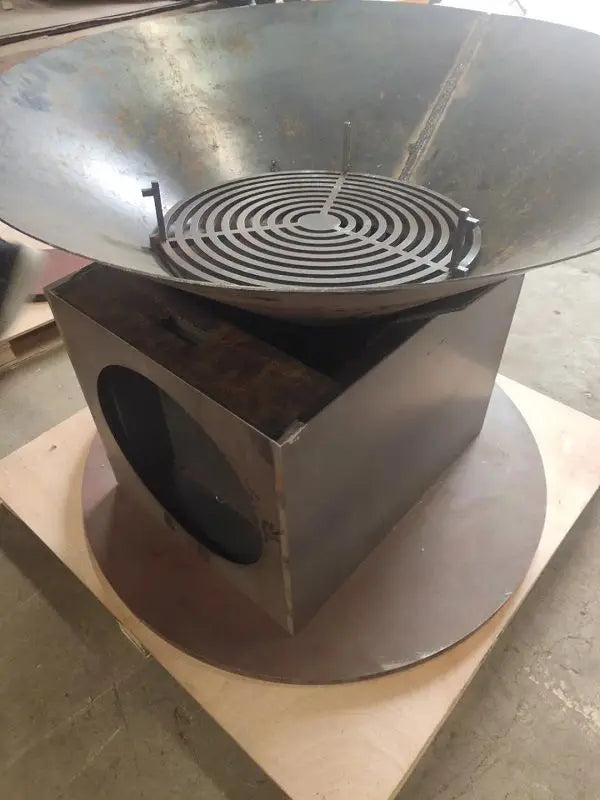Heavy Duty Outdoor Barbeque Corten Steel Metal Fire Pit Barbecue Grill
