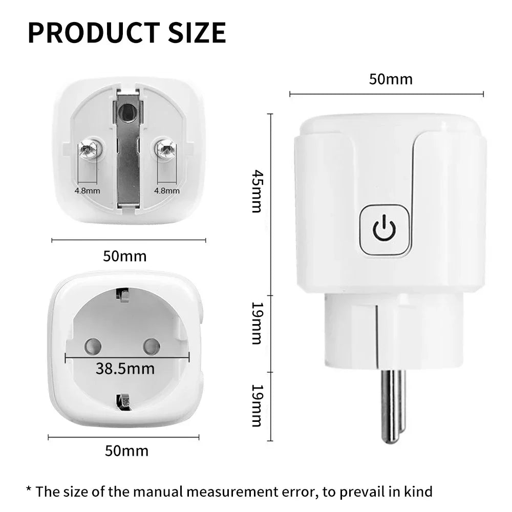 TNCE Tuya WiFi/Zigbee EU Smart Plug 16A/20A